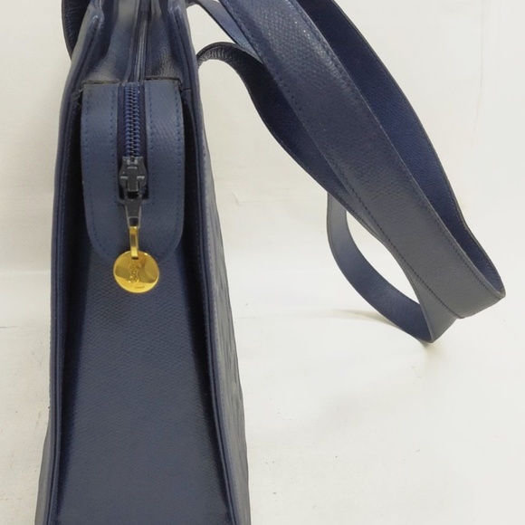 Yves Saint Laurent Shoulder Bag Blue Leather - Picture 3 of 9